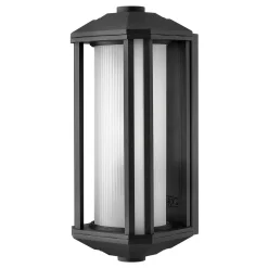 Discount Elstead Außenwandleuchte Glas Aluminium E27 IP44 38,3 cm hoch