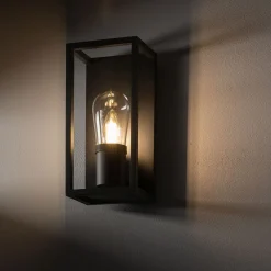 Nowodvorski Außenwandleuchte Grau IP54 E14 Glas Aluminium Modern* Außenwandleuchten|Moderne Außenleuchten