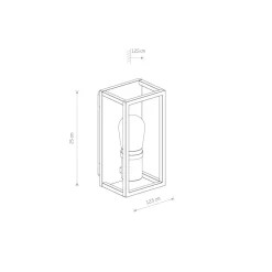 Nowodvorski Außenwandleuchte Grau IP54 E14 Glas Aluminium Modern* Außenwandleuchten|Moderne Außenleuchten