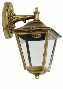 Lido Außenwandleuchte Hof Messing Rustikal wetterfest* Außenleuchten Antik|Außenleuchten Messing