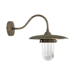 Giovanni Battista Außenwandleuchte in Bronze Antik matt IP44 E27 Messing