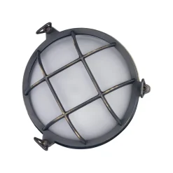 Giovanni Battista Außenwandleuchte IP44 Ø 25 cm Maritim Echt-Messing Glas* Außenleuchten Messing|Außenwandleuchten