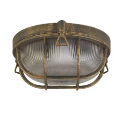 Searchlight Außenwandleuchte IP44 D: 26,5 cm E27 rund* Rustikale Lampen|Metall Lampen