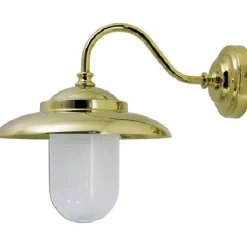 Laura Suardi Außenwandleuchte Laterne Messing IP43 Maritim Haus