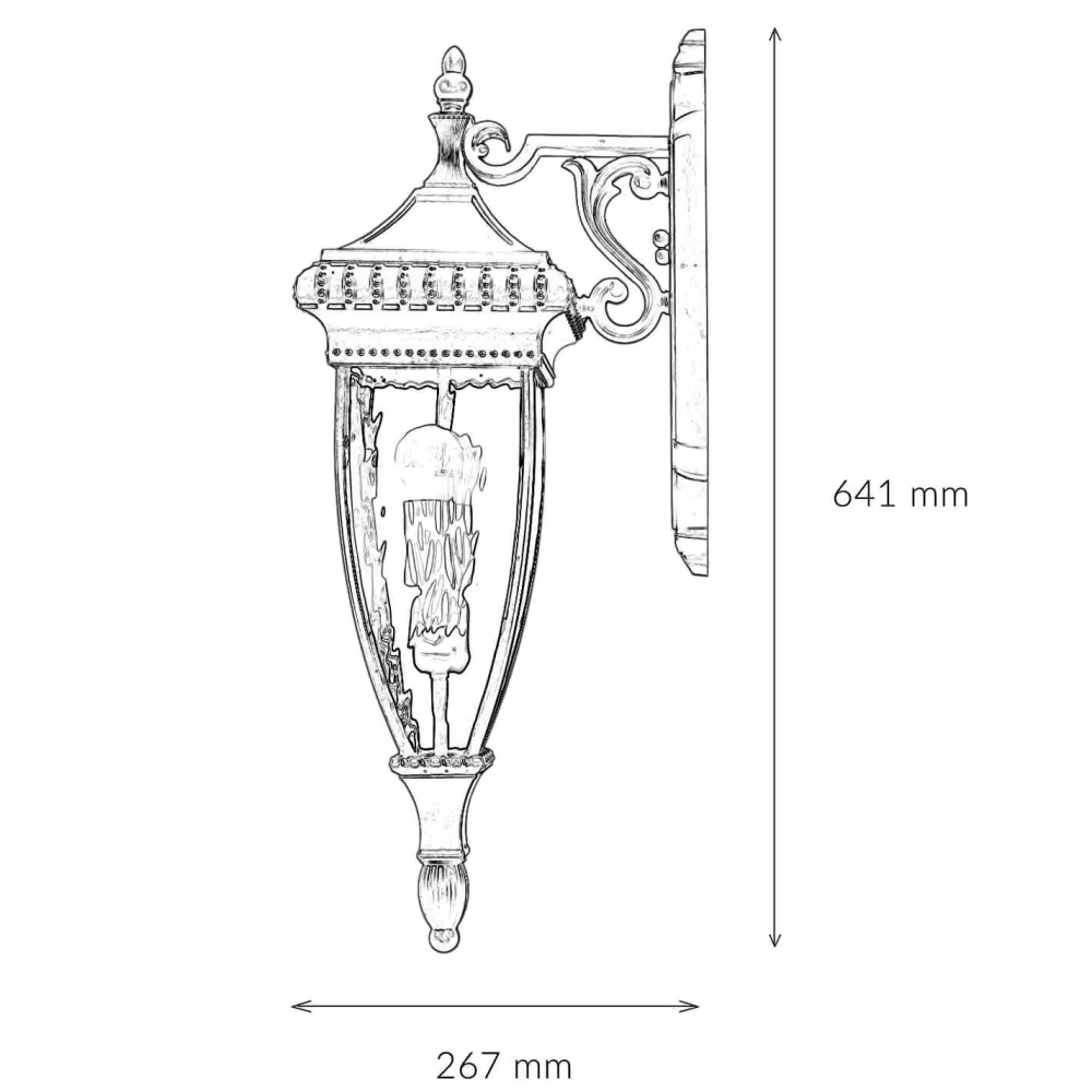 New Elstead Außenwandleuchte LUCRETIA Vintage Design IP44 E14