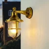 Lido Außenwandleuchte Maritim Rustikal aus Messing Glas* Metall Lampen|Messinglampen