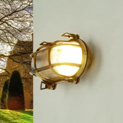 Lido Außenwandleuchte Messing Antik Premium SKIATHOS