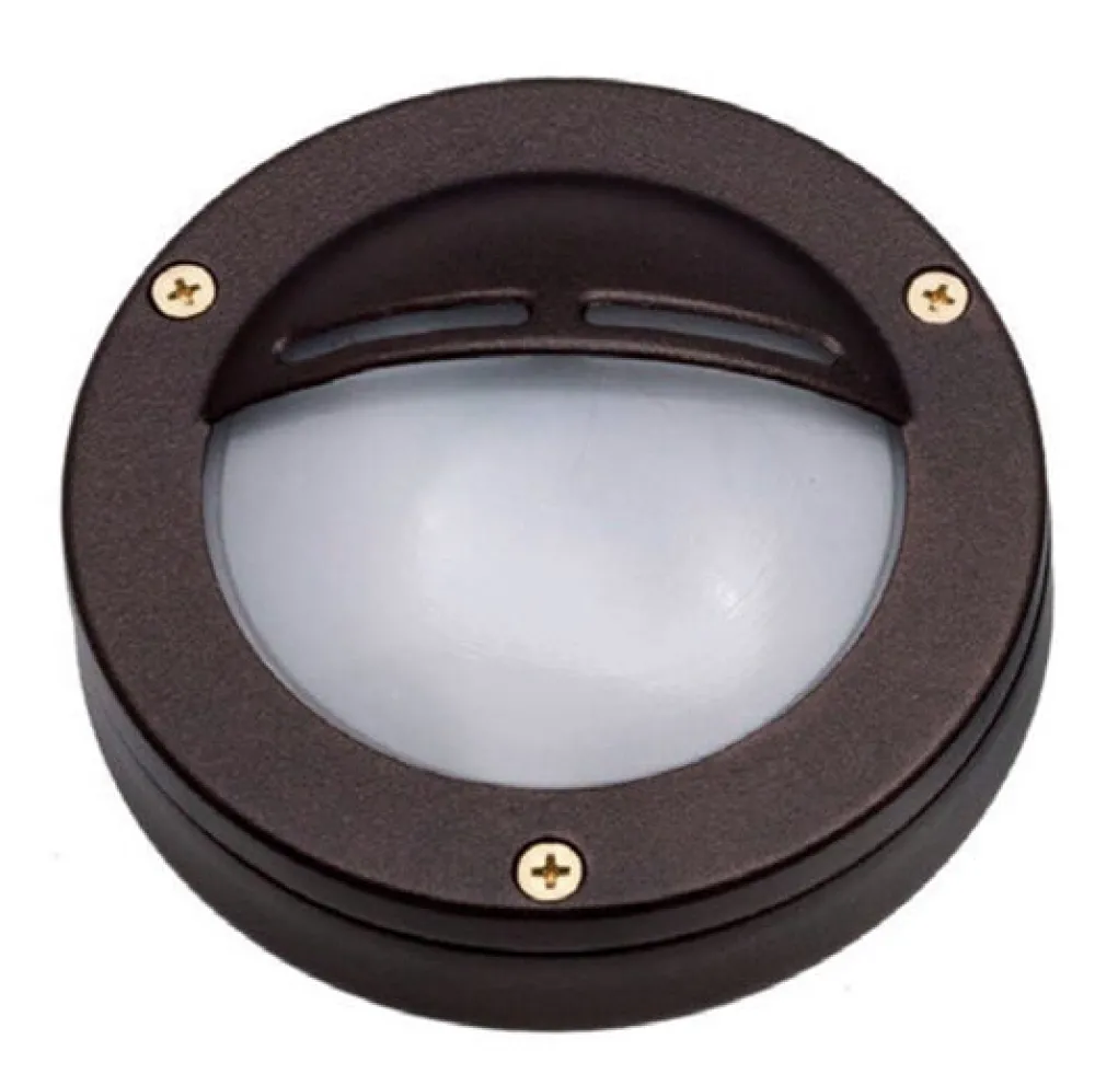 Hot Lido Außenwandleuchte Messing Glas GX53 IP64 rund Rostbraun Antik