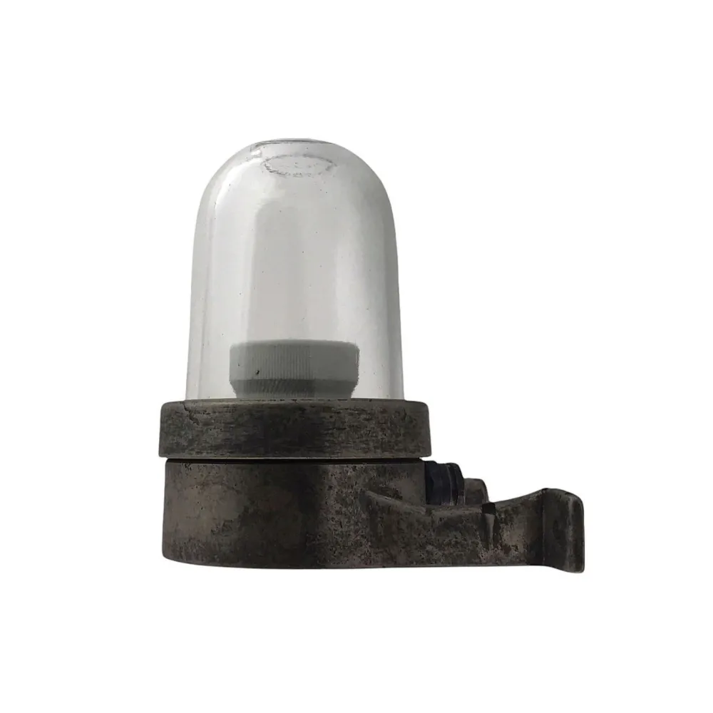 New Andromeda Außenwandleuchte Messing Glas 15 cm hoch IP64 Zinn E27