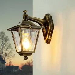 Lido Außenwandleuchte Messing Haustür Rustikal IP43* Rustikale Lampen|Metall Lampen