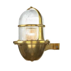 Best Lido Außenwandleuchte Messing IP64 Maritim Haus SANTORIN