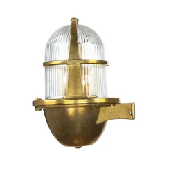 Best Lido Außenwandleuchte Messing IP64 Maritim Haus SANTORIN