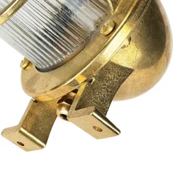 Best Lido Außenwandleuchte Messing IP64 Maritim Haus SANTORIN