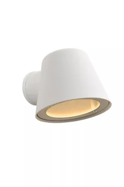 Sale Außenwandleuchte Metall Weiß IP44 T:14,5 cm GU10 Haus