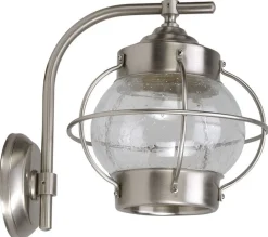 Lido Außenwandleuchte Nickel Maritim Haus Echt-Messing* Außenleuchten Antik|Außenleuchten Messing