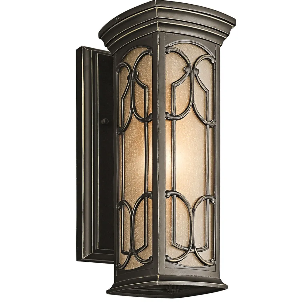 Clearance Elstead Außenwandleuchte ODETTE rustikal verziert IP44