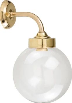 Best Lido Außenwandleuchte Rund Messing IP43 Haus wetterfest