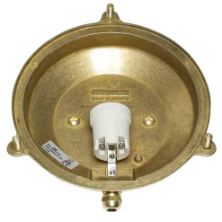 New Lido Außenwandleuchte Rund Terrasse Haus Messing Maritim