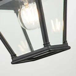 Elstead Außenwandleuchte Schwarz H: 33,4 cm IP44 Vintage Design* Metall Lampen|Vintage Lampen