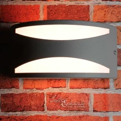 Online Lido Außenwandleuchte Silber aus Aluminium E27 LIMNOS