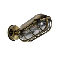 Online Lido Außenwandleuchte Verstellbar aus Messing Antik