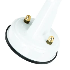 Lido Außenwandleuchte Weiß IP64 Glas Echt-Messing E27* Außenleuchten Antik|Außenleuchten Messing