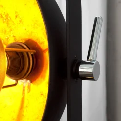 Invicta Interior Außergewöhnlich Stehlampe 130cm Schwarz Gold* Retro Lampen|Designerlampen