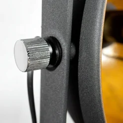 Invicta Interior Außergewöhnlich Stehlampe 130cm Schwarz Gold* Retro Lampen|Designerlampen