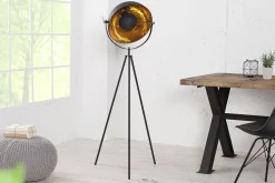 Invicta Interior Außergewöhnlich Stehleuchte Retro 140cm Dreibein* Metall Lampen|Designerlampen