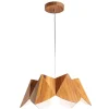 Elstead Außergewöhnliche Hängelampe Holz Furnier Teak B: 46 cm E27* Hängelampen|Bürolampen