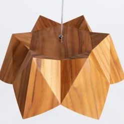 Elstead Außergewöhnliche Hängelampe Holz Furnier Teak B: 46 cm E27* Hängelampen|Bürolampen