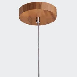 Elstead Außergewöhnliche Hängelampe Holz Furnier Teak B: 46 cm E27* Hängelampen|Bürolampen