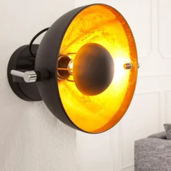 New Invicta Interior Außergewöhnliche Wandlampe Retro rund E27