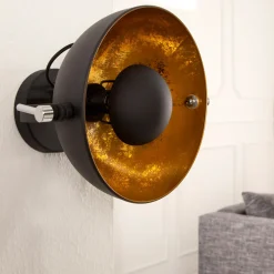 New Invicta Interior Außergewöhnliche Wandlampe Retro rund E27