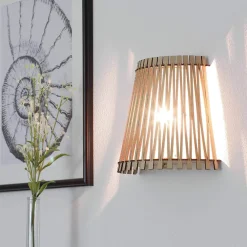 Best Eglo Außergewöhnliche Wandleuchte SENDERO in ahorn