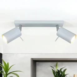 Easylight Aufbau Spotstrahler ETNA in Weiß 2-flmg* Deckenleuchten|Flurlampen