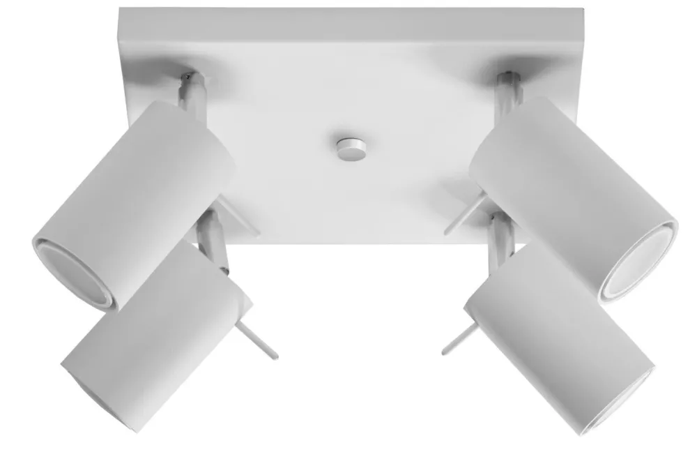 Clearance Sollux Aufbau Spotstrahler ETNA in Weiß 4-flmg