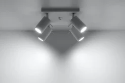 Clearance Sollux Aufbau Spotstrahler ETNA in Weiß 4-flmg