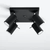 Sollux Aufbau Spotstrahler ETNA in Schwarz 4-flmg* Deckenleuchten|Spots