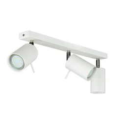 Clearance Sollux Aufbau Spotstrahler ETNA in Weiß 3-flmg