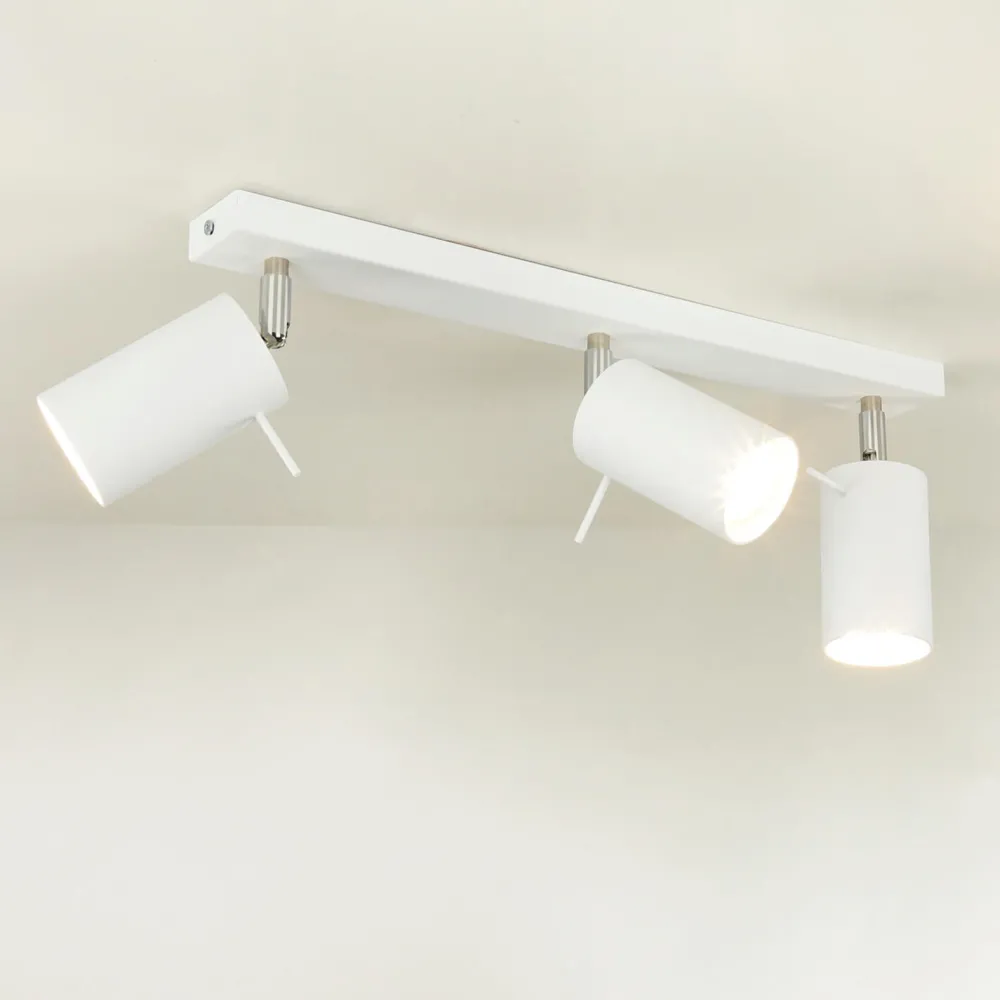 Clearance Sollux Aufbau Spotstrahler ETNA in Weiß 3-flmg