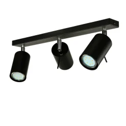 Sollux Aufbau Spotstrahler ETNA in Schwarz 3-flmg* Wohnzimmerlampen|Moderne Lampen