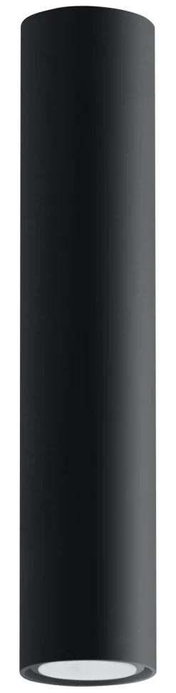 Sollux Aufbauleuchte Schwarz Ø6cm H:30cm GU10 Metall LUTATIA* Moderne Lampen|Küchenlampen