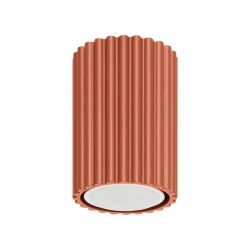 Clearance Sollux Aufbauspot Aufputz Ø 6,5 cm H: 10 cm klein Aluminium GU10 Rot