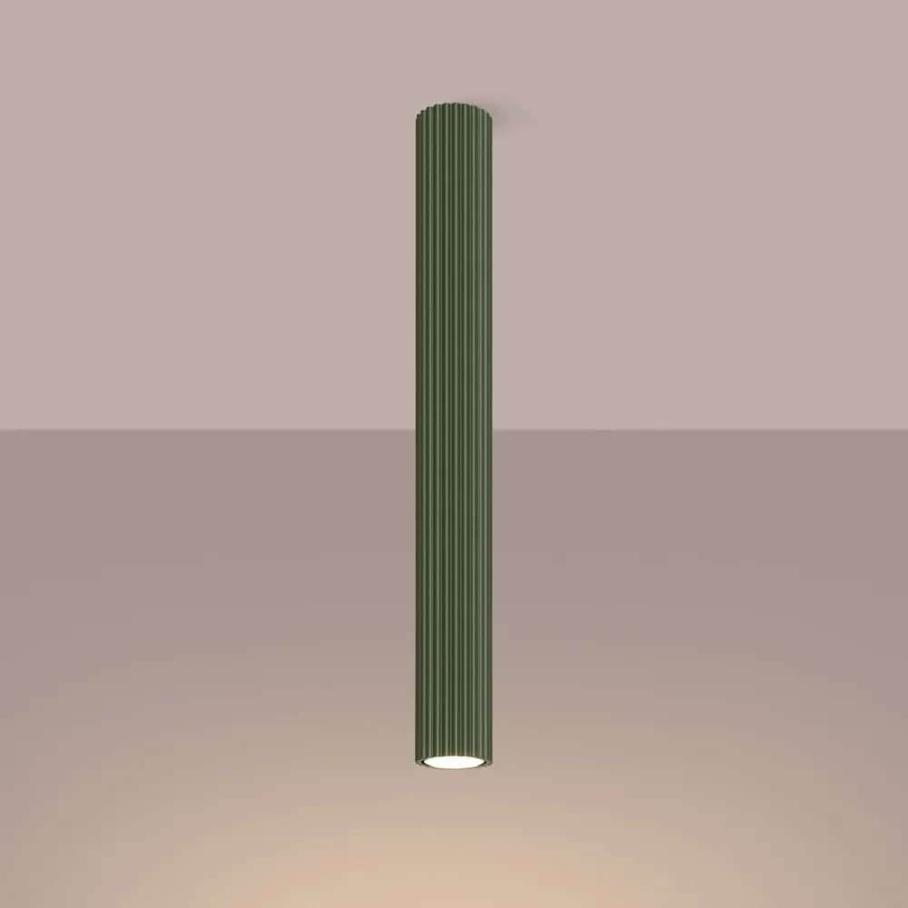 Sollux Aufbauspot GU10 Ø 6,5 cm H: 60 cm Aufputz Grün Modern* Wohnzimmerlampen|Küchenlampen