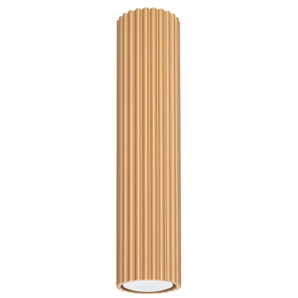 Sale Sollux Aufbauspot GU10 D: 6,5 cm H: 30 cm Aufputz in Gold Modern