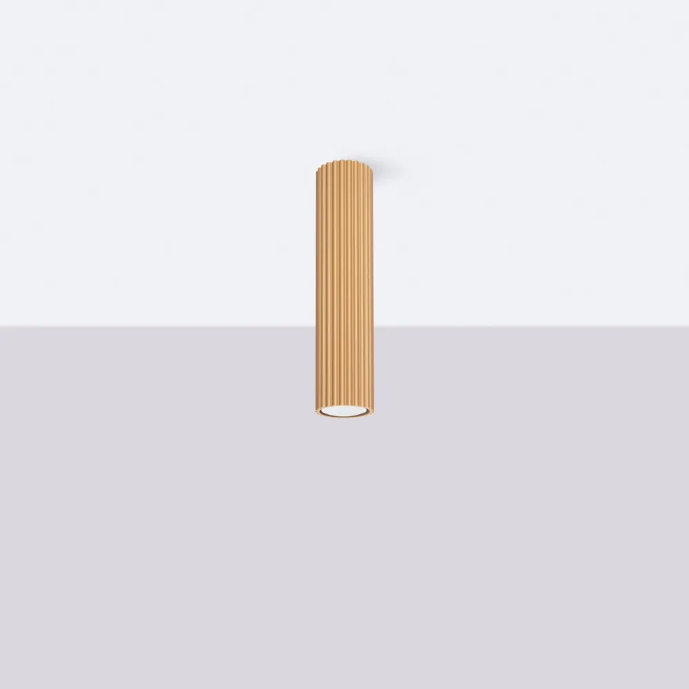 Sale Sollux Aufbauspot GU10 D: 6,5 cm H: 30 cm Aufputz in Gold Modern