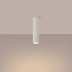 Sollux Aufbauspot GU10 in Creme Ø 6,5 cm H: 30 cm schmal BERTA* Wohnzimmerlampen|Küchenlampen