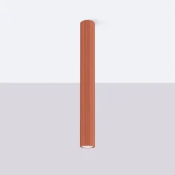 Sollux Aufbauspot schmal Ø 6,5 cm H: 60 cm GU10 Rot Modern Aluminium* Wohnzimmerlampen|Küchenlampen