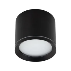TK Lighting Aufbauspot Schwarz Aluminium GX53 IP44 Ø8,4 cm Aufputz* Metall Lampen|Feuchtraumleuchten